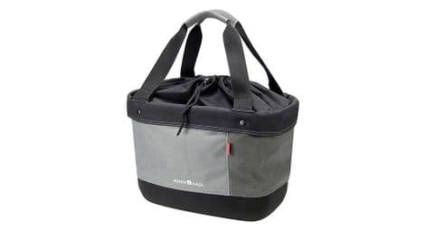 Klickfix handlebar bag tissu shopper alingo grey