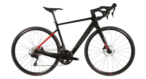 Wilier Triestina Garda Bicicleta de carretera eléctrica híbrida Shimano 105 12S 250 Wh 700 mm Negro Rojo