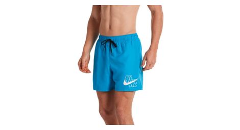 Short nike swim logo lap 5 bleu