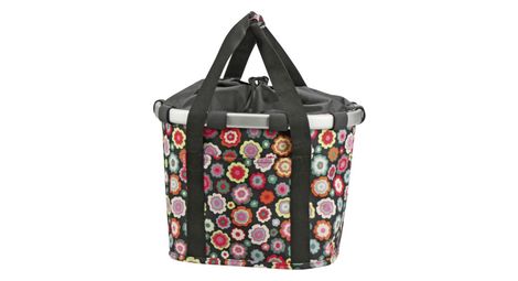Panier klickfix bikebasket happy flowers
