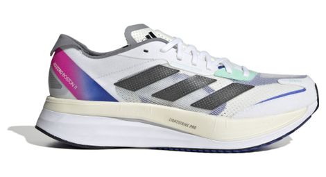Chaussures de Running adidas running Adizero Boston 11 Blanc Bleu Rose