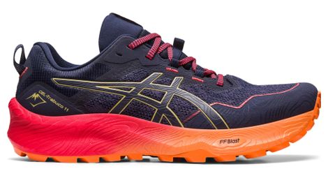 Chaussures de Trail Running Asics Gel Trabuco 11 Bleu Orange Rouge