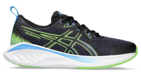 Asics gel cumulus 25 gs scarpe da corsa per bambini nero giallo 37