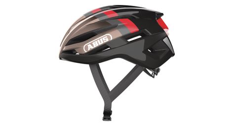 Casco de carretera abus stormchaser cobre metalizado negro / marrón