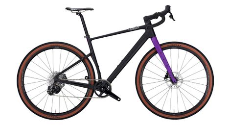 Bicicleta de gravilla wilier triestina adlar sram rival xplr etap axs 12s 700 mm negra morada 2024 + kit bikepacking