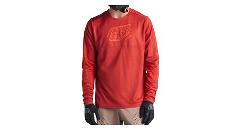troy lee designs sprint icon orange long sleeve jersey
