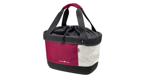 Klickfix handlebar bag tissu shopper alingo red