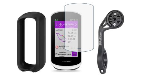 Pack accessoires Garmin Edge Explore 2 – Housse silicone + Verre trempé + Support déporté XL