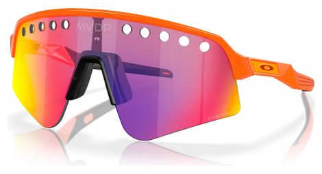 Lunettes oakley sutro lite sweep mathieu van der poel signature series orange / prizm road / ref : oo9465-1539