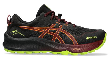 Asics gel-trabuco 11 gtx black red men's trail shoes 43.1/2