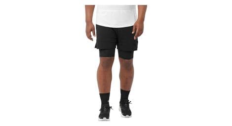 Pantalón corto salomon sense aero 2 en 1 negro m