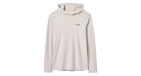 Men s rab force hoody long sleeve white