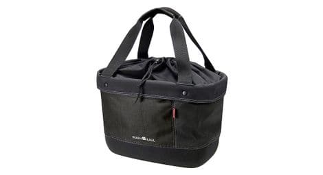 Klickfix handlebar bag tissu shopper alingo black