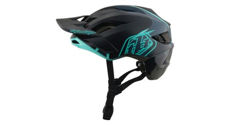 Casco da MTB Troy Lee Designs Flowline SE Mips Badge Carbon Real Teal