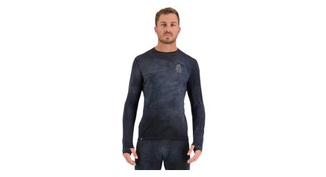 Maillot de manga larga mons royale cascade merino flex storm negro xl