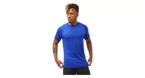 Salomon cross run kurzarmshirt blau