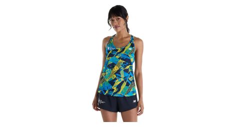 Canotta New Balance NYC Marathon RC Essential blu/gialla da donna