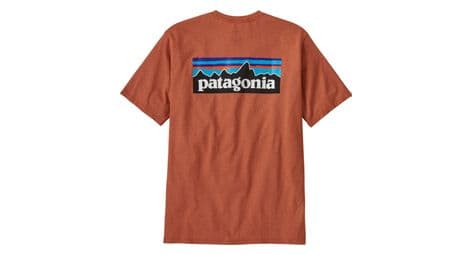 T-shirt patagonia p-6 logo responsibili-tee orange