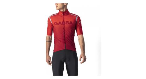 Maillot manches courtes castelli gabba ros edition special rouge