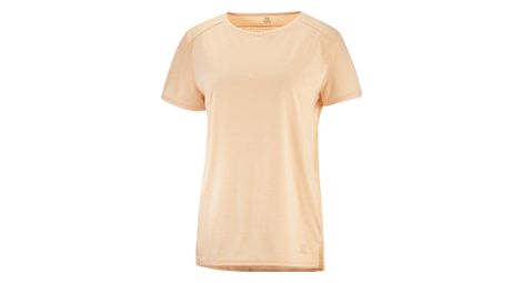 Maillot manches courtes salomon outline summer orange femme