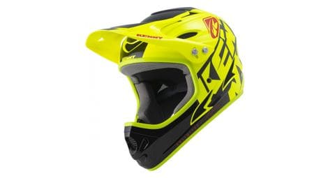 Casque integral kenny down hill graphic jaune fluo argent