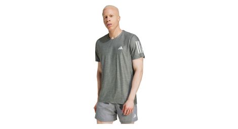 Maillot de manga corta adidas own the run gris hombre