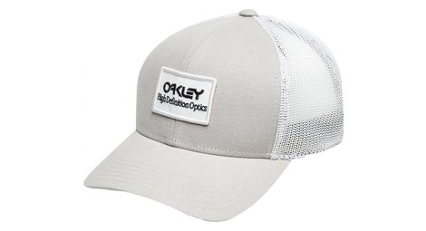 Casquette trucker oakley b1b hdo patch gris clair