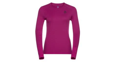 Maillot manches longues odlo active warm eco rose femme