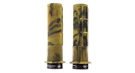 Paire de grips dmr deathgrip thin avec flanges camo
