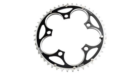 Plateau route diam 110 exter 46dts noir alu cnc 8 9 10v branches