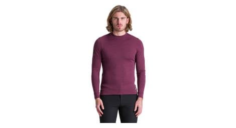 Pull manches longues santini impetus merinos violet