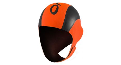 orca neo swim cap neoprene hat orange black