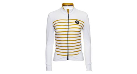 Maillot manches longues femme lebram ventoux blanc or