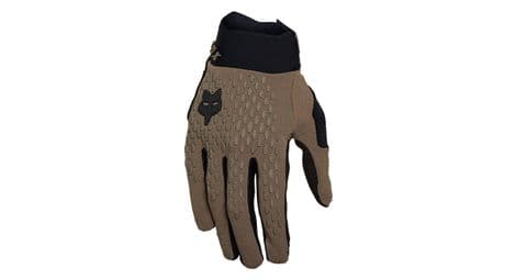 Gants longs fox defend beige