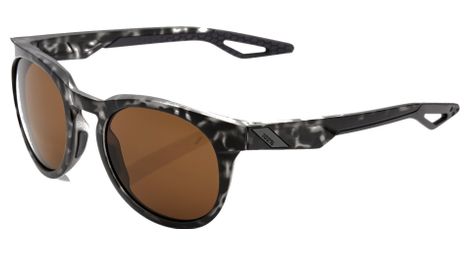 Lunettes 100 campo noir havana miroir bronze