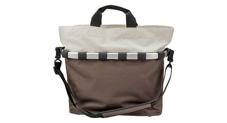 Sacoche de porte-bagage klickfix bikebasket oval m mocca