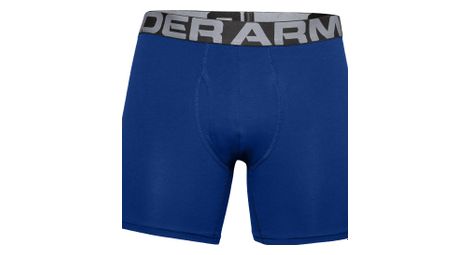 Boxer under armour charged cotton 15cm - blu da uomo