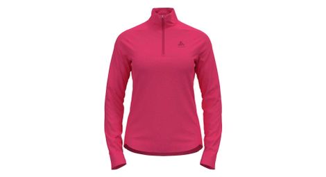 Pull 1 2 zip femme odlo berra rose