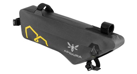 Sacoche de cadre apidura expédition 3l gris / jaune