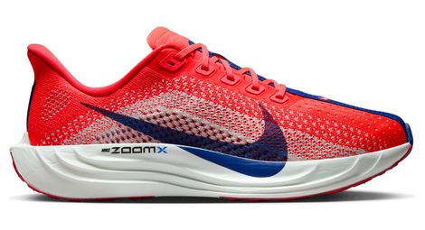 nike pegasus plus women s running shoes in red gray