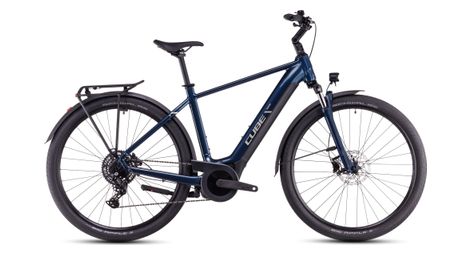 Cube touring hybrid one 625 bicicletta ibrida elettrica shimano cues 9s 625 wh 700 mm deep sea blue 2025