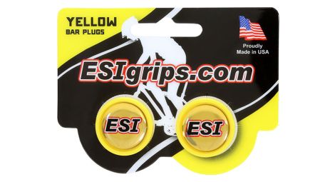 Esi handlebar end cap yellow