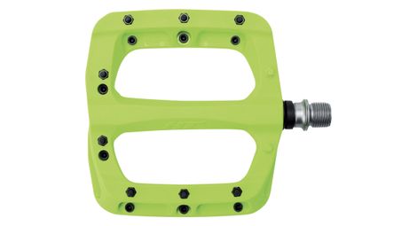 Coppia di pedali ht nylon pa03a verde 802c