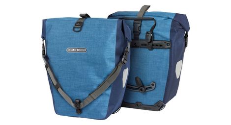 Paire de sacoches de porte bagage ortlieb back roller plus quick lock2 1 40 l bleu