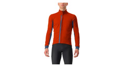 Chaqueta de manga larga castelli entrata rojo/azul