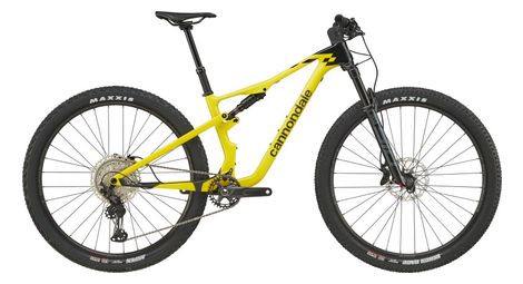 Vtt tout suspendu cannondale scalpel 4 carbone 29 shimano deore 12v jaune