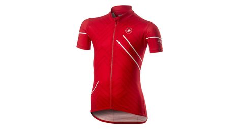 Maillot castelli campioncino manga corta rojo