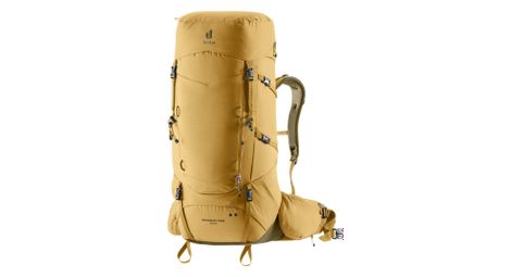 Mochila de senderismo Deuter Aircontact Core 60 +10 L amarilla para hombre
