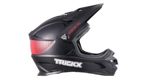 Trick-x send it 2 casco integral negro / rojo