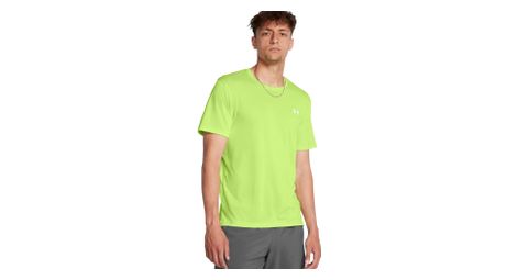 Under armour launch run maglia a maniche corte verde uomo